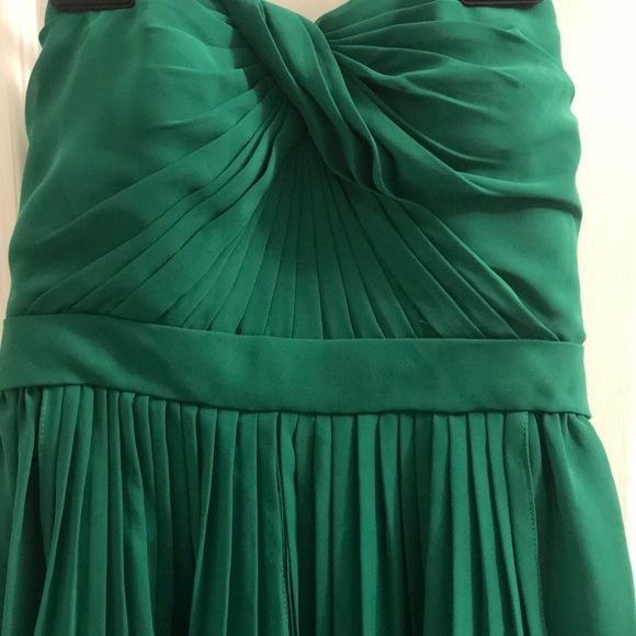 Green short chiffon convertible formal dress - Picture 4 of 6